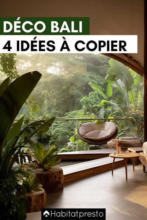 Si vous ne pouvez pas aller jusqu’à Bali, alors Bali viendra jusqu’à vous ! Voici 4 inspirations de décoration balinaise pour donner à votre espace une touche de l’île des dieux. Prêt à voyager en Indonésie ? Deco Bali, Diy Deco, Deco Originale, Bali Fashion, Bali, Coin