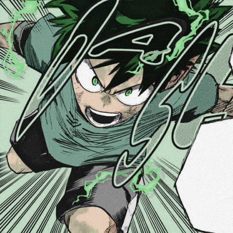 Anime Green Aesthetic, Mangá Icons Colored, Green Anime Characters Icon, Manga Icons Colored, Green Manga Icons, Deku Manga Icons, Deku Green Aesthetic, Deku Pfp Aesthetic, Izuku Midoriya Pfp Manga