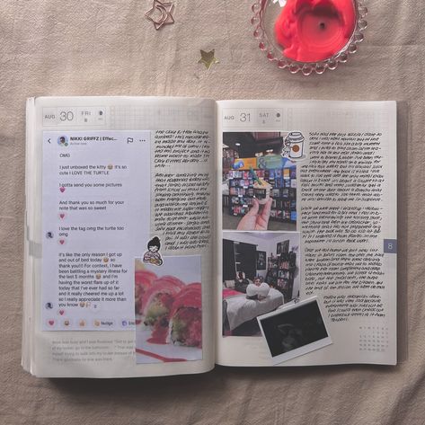 The pics and the spread ✨ #journalspread #journaling #bujo #journalingcommunity Kitty