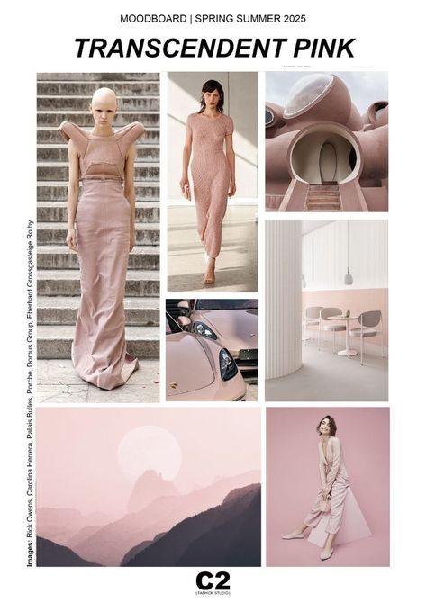 transcendent pink 2026 - Google Search Ss2025 Fashion Trends, Spring 2025 Trends, Transcendent Pink, Vogue Fashion Trends, Trend 2025, Fashion Trending Moodboard, Summer Color Trends, Interrior Design, 2025 Trends