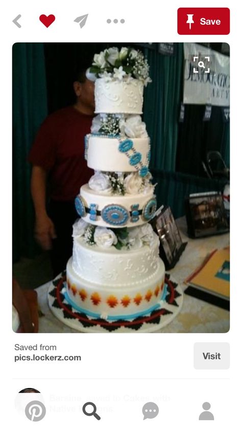 Navajo Dresses, Navajo Food, Native American Cake, Native Wedding, Navajo Wedding, Different Kinds Of Cakes, Cowboy Cakes, Native American Wedding, Native American Food