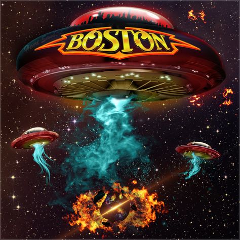 Classic Rock Album Covers, 80s Album Covers, Boston Band, Logo Moodboard, Rock Box, Classic Rock Albums, Rock Album Covers, More Than A Feeling, Space Themed Room