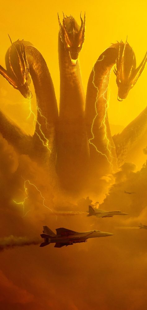 Godzilla: King Of The Monsters Godzilla: Rei Dos Monstros Kaiju Wallpaper Hd, Godzilla King Of The Monsters Wallpaper, King Ghidorah Wallpaper, Ghidorah Wallpaper, Godzilla Shimo, Godzilla X Kong, Godzilla King Of The Monsters, King Kong Vs Godzilla, King Ghidorah