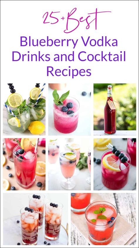 Blueberry Vodka Drinks, Vanilla Vodka Drinks, Blueberry Martini, Blueberry Cocktail, Cranberry Juice And Vodka, Vodka Recipes Drinks, Blueberry Vodka, Simply Lemonade, Healthy Woman