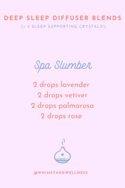 This blend utilizes a scent you’re familiar with–lavender–but pairs it with the more exotic, spicy aroma of vetiver, palmarosa, and rose. These are all amazing oils and will make you feel like you’re at a luxurious spa! 2 drops lavender 2 drops vetiver 2 drops palmarosa 2 drops rose Add to your diffuser and top with water! Palmarosa Essential Oil Blends, Diffuser Blend For Sleep, Sleep Diffuser Blends, Sleep Diffuser Blend, Essential Oil Blends For Sleep, Oil Blends For Sleep, Best Essential Oil Blends, Scent Blends, Palmarosa Essential Oil