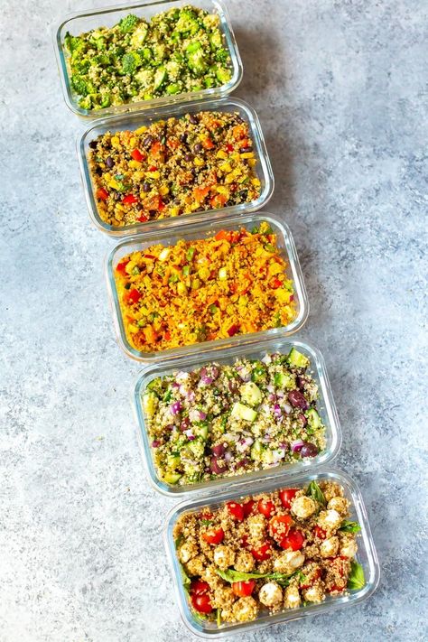 5 Quick & Easy Quinoa Salad Recipes - The Girl on Bloor Easy Quinoa Salad Recipes, Quinoa Salad Recipes Easy, Southwest Quinoa Salad, Easy Quinoa Salad, Easy Quinoa, Best Meal Prep, Vegetarian Meal Prep, Dinner Meal Prep, Meal Prep Ideas