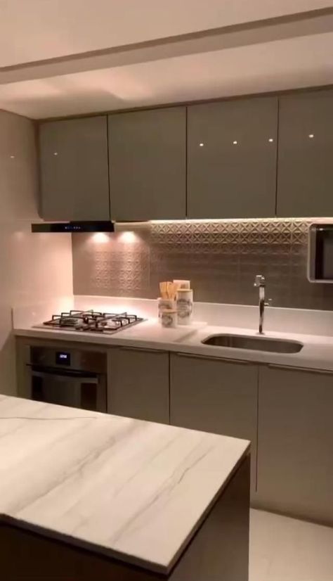 L Type Kitchen Design, Small 2bhk Flat Interior Design, 2bhk Flat Interior Design, Small Flat Interior, Minimal Kitchen Design, Flat Interior Design, Latest Kitchen Designs, Small Room Design Bedroom, Modern Kitchen Cabinet Design