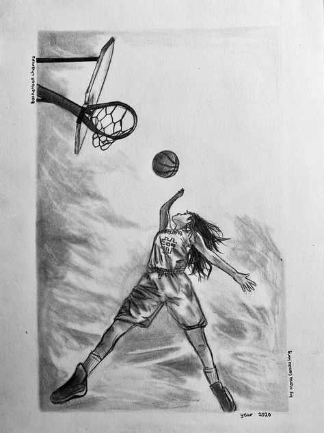 Basketball Drawing Ideas, Drawing Ideas Basketball, Basketball Art Draw, Sport Drawing Ideas Art, Drawing Basketball, Baseball Drawing, Basketball Drawings, Face Art Drawing, Sports Drawings