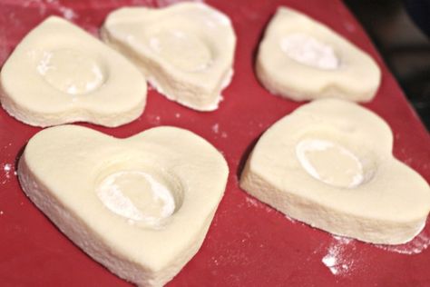 Salt Dough Hearts, Valentine Candle, Heart Candle Holder, Heart Shaped Candles, Valentine Candles, Simple Projects, Baking Tray, Salt Dough, Candle Shapes