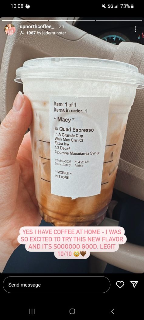 Starbucks Macadamia Drink, Starbucks Recipes, Yes I Have, Starbucks Drinks, New Flavour, Macadamia, Drinks, Coffee, 10 Things