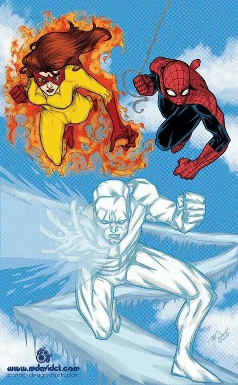 Spider-Man and His Amazing Friends Spiderman And His Amazing Friends, Firestar Marvel, Tiger Artwork, Marvel Animation, New Warriors, Amazing Friends, Marvel Comic Universe, Classic Cartoons, Amazing Spiderman