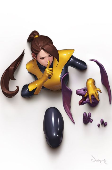 Kitty Pryde, by Jeehyung Lee Jeehyung Lee, Marvel 616, Hello Kitty Imagenes, Kitty Pryde, Pahlawan Marvel, Arte Dc Comics, Bd Comics, 캐릭터 드로잉, Marvel Comic Universe