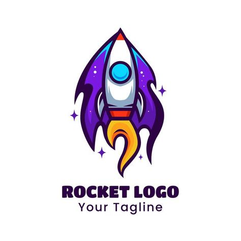 Rocket Logo Design Ideas, Space Logo Design Creative, Ship Logo Design, Rocket Logo Design, Jockey Logo, Rocket Illustration, Logo Sketch Design, Rocket Logo, Rocket Art