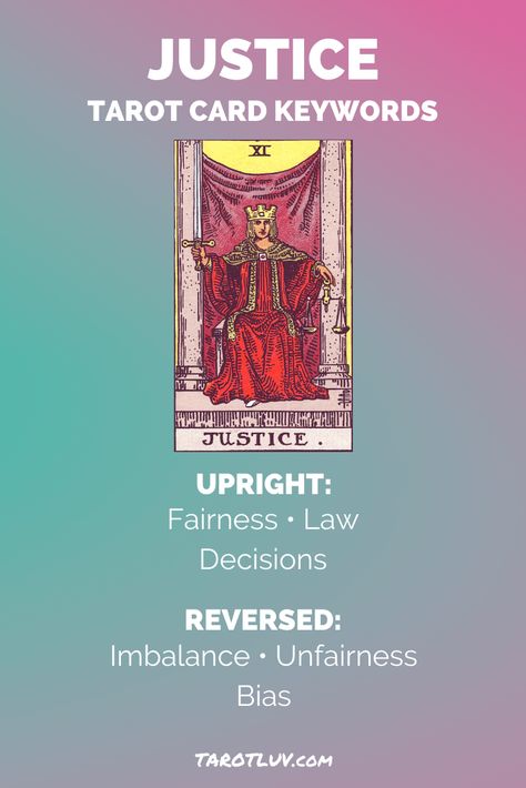 Justice Tarot Card Keywords - Upright and Reversed Justice Card Tarot, Justice Tarot Card Meaning, Justice Tarot Card, Linestrider Tarot, Justice Tarot, Major Arcana Tarot, Astro Tarot, Card Meanings, Tarot Significado