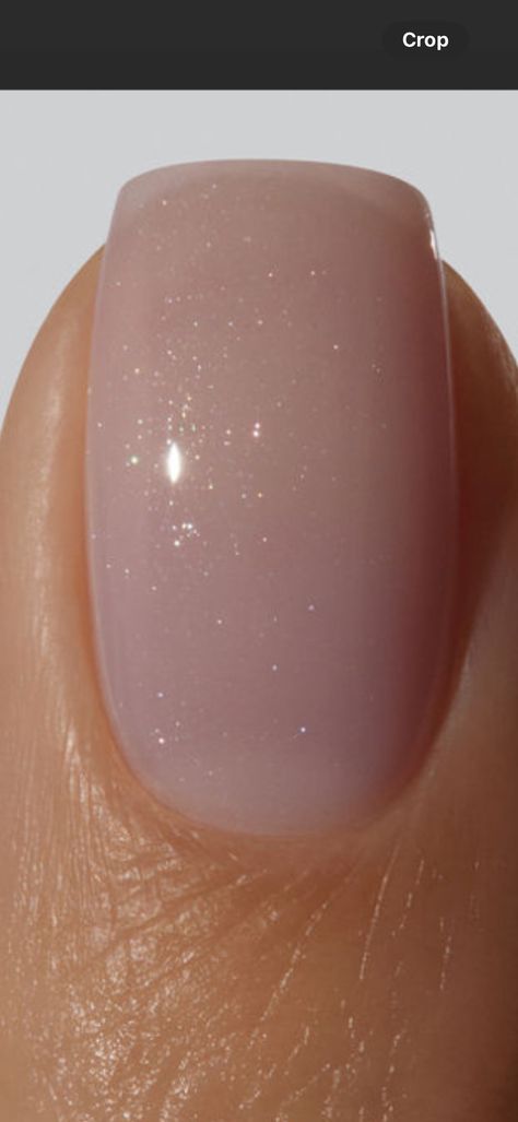 Sheer Sparkle Nails, Clear Sparkle Dip Powder Nails, Glitter Nail Bed, Sheer Pink Glitter Nails, Raw Glitter Nails, Glitter Gel Nails, Glitter Gel, Gel Nail Designs, Gel Nails