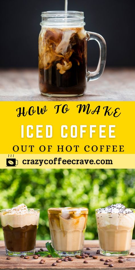 Coffee Hacks Recipes, Making Iced Coffee, Iced Coffee Concentrate, Make Iced Coffee, Cold Brew Coffee Recipe, Cold Brew Recipe, Best Iced Coffee, Shot Of Espresso, Cold Coffee Recipes