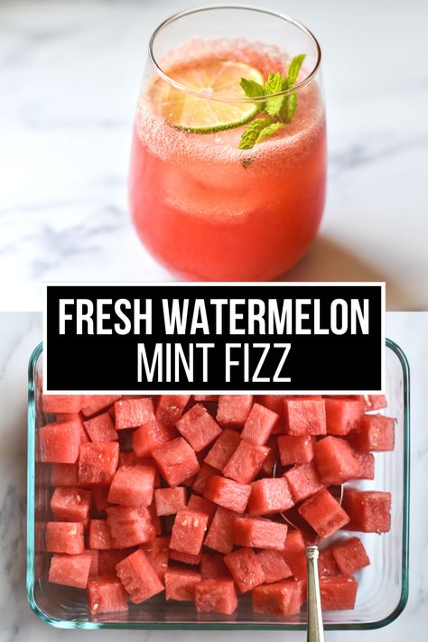 Mocktail Watermelon, Summer Backyard Party, Summer Backyard Parties, Mint Cocktails, Watermelon Cocktail, Watermelon Drink, Refreshing Summer Cocktails, Vodka Shots, Watermelon Mint