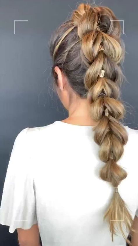 The Main Reasons For Slow Hair Growth Party Hairstyle, Slow Hair Growth, Wavy Hairstyles Tutorial, Pull Through Braid, Beach Hairstyles Medium, Pool Hairstyles, Cool Braids, Hair St, Braided Hairstyles Easy