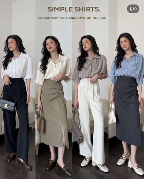 Office Outfits Women Indian, Smart Casual Women Summer, Smart Casual Work Outfit Women, Office Outfits Women Casual, Smart Casual Work Outfit, Simple Style Outfits, Neat Casual Outfits, Smart Casual Women, Casual Work Outfits Women