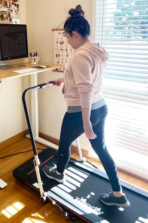 Treadly Compact Treadmill For Home Review Compact Treadmill, Peloton Bike, Treadmill Walking, Folding Treadmill, Natural Hair Mask, Popsugar Fitness, Walking Exercise, Get Moving, Low Impact Workout