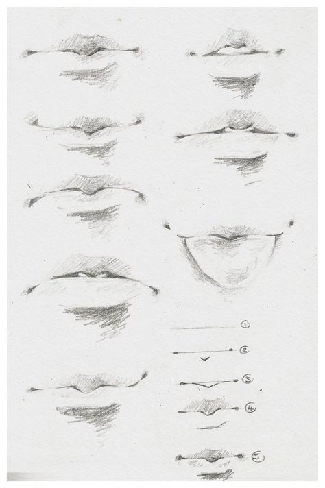 Qué hay! les comparto estas referencias de labios y narices... a practicar! Mata Manga, Mouth Drawing, 얼굴 드로잉, Výtvarné Reference, 얼굴 그리기, Anatomy Sketches, Lips Drawing, Drawing Expressions, Gambar Figur