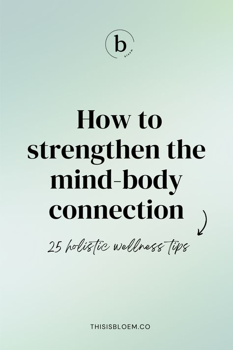 In a world that often leaves us feeling disconnected and overwhelmed, discovering ways to improve the mind-body connection has never been more important. Often we’re not aware of how our stress, trauma, and other emotions affect our physical well-being. Dive into these 25 holistic wellness tips and exercises to strengthen your mind-body connection and improve your well-being. Click to explor...#NutritionTips #FitLife #HealthyLiving #SelfCare #FitnessTips #Wellness #HealthyLifestyle #HealthTips Mind Body Soul Connection, Connection Quotes, Body Connection, Feeling Disconnected, Cold Sores Remedies, Cold Home Remedies, Mind Body Connection, Body Healing, Holistic Living