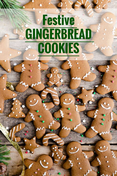 Easy and delicious recipe for classic gingerbread cookies! Perfect bake for the festive season! | annabanana.co #gingerbread #cookies #festivebaking Gingerbread Man Cookie Recipe, Simple Icing, Cookie Platters, Festive Baking, Soft Gingerbread Cookies, Christmas Recipes Easy, Easy Christmas Treats, Festive Food, Anna Banana