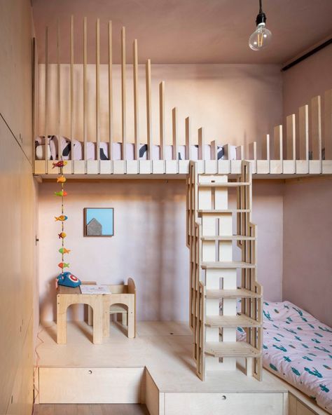 Double Bunk Beds, Built In Furniture, London House, Built In Desk, Bunk Bed, Childrens Bedrooms, Built In Storage, Bunk Beds, Kids Bedroom