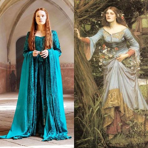 Ophelia Shakespeare, Ophelia Hamlet, Hamlet And Ophelia, Gothic Inspiration, Medieval Gown, Period Movies, Medieval Dress, The Best Films, Movie Fashion