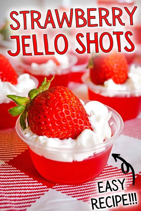 Raspberry Jello Shots, Malibu Jello Shots, Shots Jello, Vodka Jello Shots, Cherry Jello Shots, Lemonade Jello Shots, Strawberry Jello Shots, Strawberry Shots, Easy Jello Shots