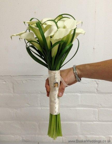 Peace Lily Bouquet, Bridal Bouquet Calla Lillies, Liverpool Wedding, Hand Tied Bridal Bouquet, Calla Lily Bouquet Wedding, Calla Lily Bouquet, Wedding Flower Packages, Flowers And Gifts, Lily Bouquet