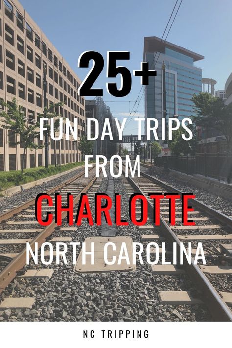 It's easy to take a day trip from Charlotte, NC. Check out this list of towns and cities less than two hours away from Charlotte, North Carolina that are worth a day trip! #USA #NorthCarolina #travel | CHARLOTTE NORTH CAROLINA TRAVEL GUIDE | DAY TRIPS FROM CHARLOTTE North Carolina | CLT | USA Travel | Where to eat in Charlotte | Where to stay in Charlotte North Carolina Day Trips, North Carolina Travel, Queen City, Charlotte North Carolina, On The Road Again, The Best Day, Weekend Trips, Charlotte Nc, America Travel