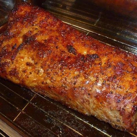 Cola Pork Loin, Bbq Pork Loin, Pork Loin Roast Recipes, Pork Chop Recipes Baked, Pork Loin Recipes, Pork Dinner, Tenderloin Recipes, Baked Garlic, Pork Loin Roast