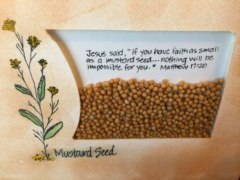 Mustard Seed Faith Craft, Mustard Seed Tattoo, Seed Craft, Mustard Seed Faith, Faith Crafts, Faith Can Move Mountains, Sunday School Kids, Sunday School Crafts For Kids, Matthew 17 20