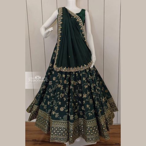 ✨️ Here, we come with a very enchanting dark green color in our 5th edition of SiyaRam! ✨️ ✨SiyaRam ~ The Festive Couple Collection ‘24✨ 💫 Lehenga : A gorgeous full flared, ultra-lightweight dark green lehenga beautifully adorned with delicate motif details! 💫 Kurta: A perfectly paired handcrafted men’s kurta can be designed for a seamless festive couple look! Please DM us or WhatsApp at +919586990877 for pricing and further details. This collection showcases ultra-lightweight lehenga c... Lightweight Lehenga, Dark Green Lehenga, Lehenga Designs Simple, Green Lehenga, Dark Green Color, Lehenga Designs, Mehndi Designs, Green Color, Lehenga