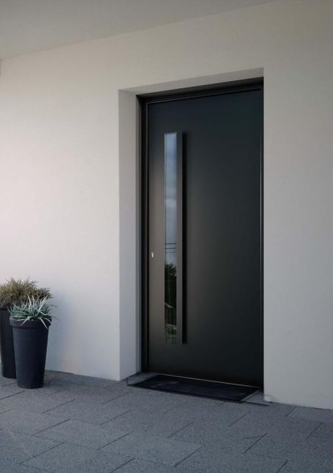 Grey Main Door, Aluminium Entrance Door, Sunmica Door Designs, Deco 2023, Aluminium Door Design, Pintu Interior, Aluminium Front Door, Porte In Ferro, House Main Door