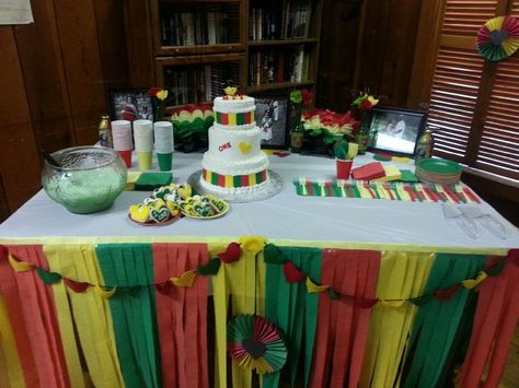 Rasta Party Decorations, Rasta Wedding, Caribbean Theme Party, Rasta Party, Jamaican Party, Reggae Party, Jamaican Wedding, Caribbean Party, Bachelorette Party Themes