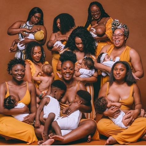 Breastfeeding Art, Breastfeeding Week, Black Motherhood, Happy Black, Black Families, Black Culture, Mothers Love, Black Is Beautiful, Cute Black