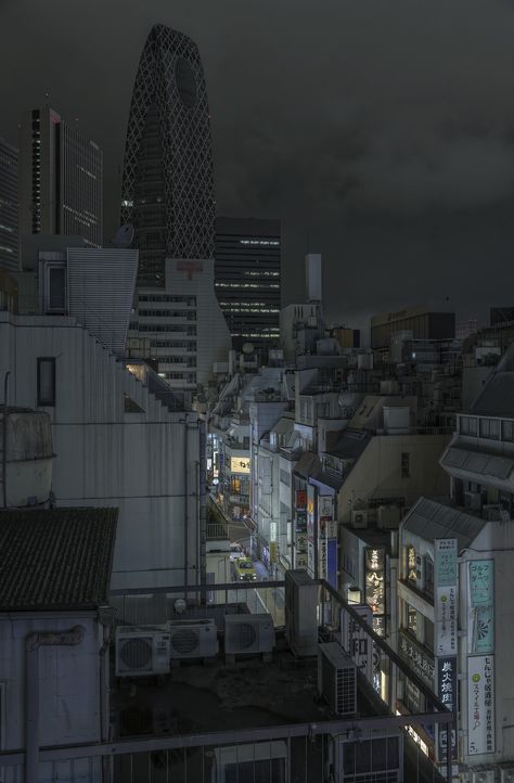 Man On Top Of Building, Dark City, Dark Paradise, Japan Aesthetic, Aesthetic Japan, City Vibe, Grunge Photography, Night City, Night Aesthetic