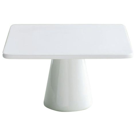 Shop Wayfair for TAG Whiteware Square Pedestal Cake Stand - Great Deals on all Kitchen & Dining products with the best selection to choose from! Atelier Decor, Cake Stand With Lid, Square Cake Stand, Pastry Stand, Tiered Cake Stands, Cake Stand Ceramic, Square Cake, Cupcake Display, Pedestal Cake Stand