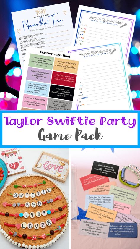 Taylor Swift Charades, Taylor Swift Themed Scavenger Hunt, Taylor Swift Party Activities Ideas, Taylor Swift Scavenger Hunt Ideas, Speak Now Birthday Party Ideas, Taylor Swift Trivia Game, Taylor Swift Listening Party Ideas, Taylor Swift Birthday Party Activity Ideas, Taylor Swift Games Party