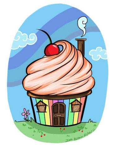 cupcake house - Google Search Candyland Drawing, Cupcake House, Candy Houses, Diy Bag Painting, Sweets Art, House Drawing For Kids, Earth Day Drawing, Cartoon Cupcakes, Candy Drawing