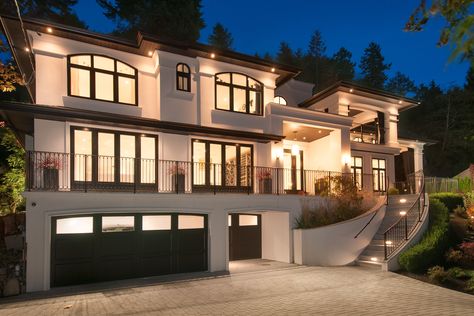 3485 Mathers Avenue, West Vancouver. Magnificent 6000 sq.ft. contemporary villa with panoramic ocean views. Offered at $7,880,000. More info at www.nickneacsu.com. 6000 Sq Ft House Plans, Contemporary Villa, West Vancouver, Luxury House Plans, Home Building Design, Planning Printables, Ocean Views, Modern House Plans, Big Houses