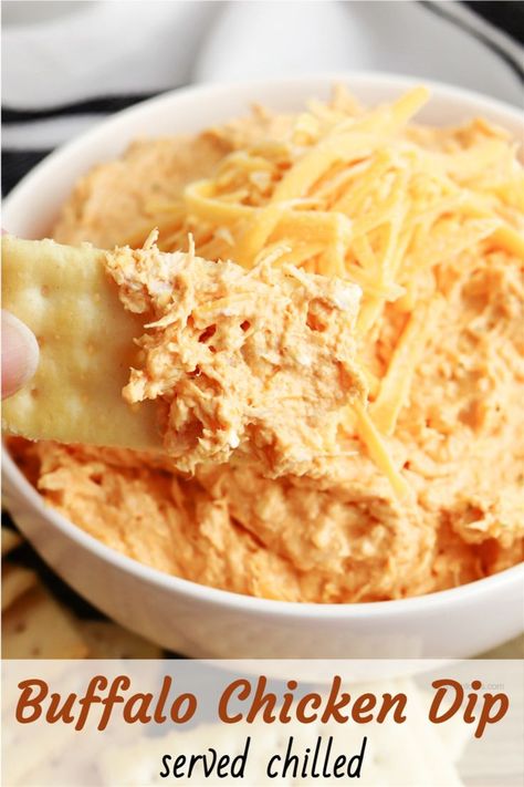 Buffalo Chicken Dip Cold Easy, Bufallo Chicken Dip Recipe, Buffalo Chicken Dip Wraps, No Bake Buffalo Chicken Dip, Gluten Free Chip Dip, Cold Chicken Dip Recipe Easy, Cold Chicken Dip, Buffalo Chicken Cheese Ball, Publix Buffalo Chicken Dip Recipe