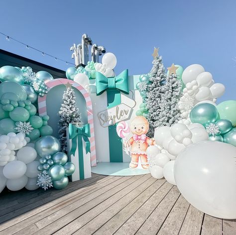 It’s never too early to celebrate Christmas! ❄️ For this setup, we created a snowy, holiday-themed Candy Land with vibrant, fun colors to kick off the most wonderful time of the year. . . Design, decoration by: @alejandrocreations . . #birthday #decor #balloongarland #balloondecor #tuftex #sempertex #navidad #christmas #spacedecor #partydecor #balloon #njpartyrentals nj party decor Christmas Balloon Backdrop, Apres Ski Party, Decoration Balloon, Christmas Backdrops, Balloon Backdrop, Navidad Christmas, Space Decor, Wonderful Time Of The Year, Birthday Decor