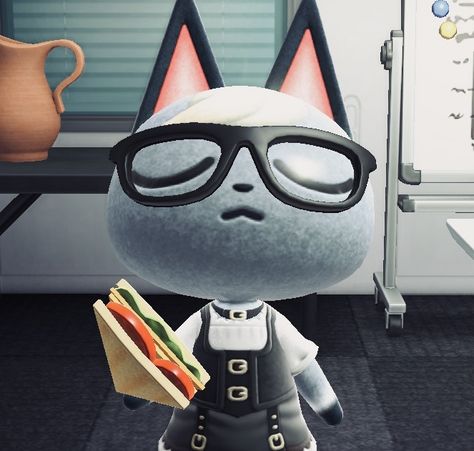 Animal Crossing Cat Raymond in dress Marshal And Raymond, Acnh Raymond, Raymond Acnh, Animal Crossing Raymond, Raymond Animal Crossing, Acnh Villagers, Acnh Clothes, Animal Crossing Characters, Ur Mom