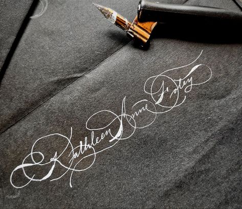 Tried another @mrmgward 's Signature Style Ornamental Penmanship Challenge 'Kathleen Anne Foley' for #sigslinginsunday ____________________ 🔸Share and Follow for more🔸 🔗 links in the highlights 🔗 Do NOT repost without permission/credits 🚫 ©️ @strokart_studio • • • • • • • • • • • [ Copperplate, Calligraphy, Engraving, Pen, Modern Calligraphy, Writing, Handwriting, Etiquette, Envelope Adressing, Spencerian , Flourishing, Business, Artist, Calligrapher ] #sigslinginsunday #strokarts... Ornamental Penmanship, Calligraphy Engraving, Engraving Pen, Calligraphy Writing, Copperplate Calligraphy, S Signature, Modern Calligraphy, Signature Style, Follow For More