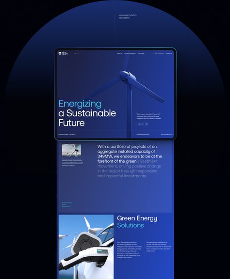 Software House Website Design, Enterprise Website Design, Blue Website Design, Space Website, Infographic Website, Solar Energy Design, Blue Website, Corporate Website Design, Minimalist Web Design