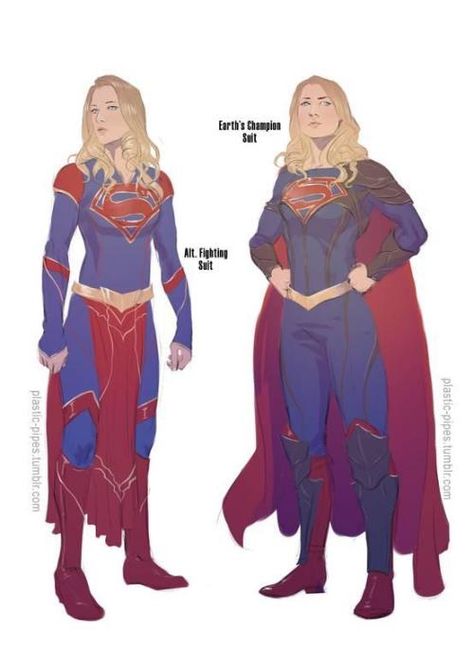 Supergirl Redesign - "manfrommars2049" Supergirl Outfit, Supergirl Costume, Superman Costumes, Supergirl Comic, Univers Dc, Pahlawan Marvel, Dc Comics Characters, Comics Girls, Detective Comics