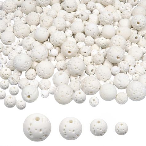 PRICES MAY VARY. Package Includes: You will receive 580pcs natural lava beads in 4 sizes;4mm 300pcs,6mm 150pcs; 8mm 80pcs,10mm 50pcs; Enough to finish your handicraft and other craft projects Material: High quality natural stone, grinding into beads of standard size, polishing and drilling, the exquisite craftsmanship makes these beads nice in color and comfortable to touch Size: 4mm,6mm,8mm,10mm. Hole: 1mm-1.5mm, which is easy for the bracelet string to go through Energy Stone: Lava rock beads Healing Rocks, Essential Oil Bracelet, Chakra Beads, Lava Beads, Bracelets Diy, Friendship Bracelets Diy, Large Hole Beads, Energy Stones, Lava Bead